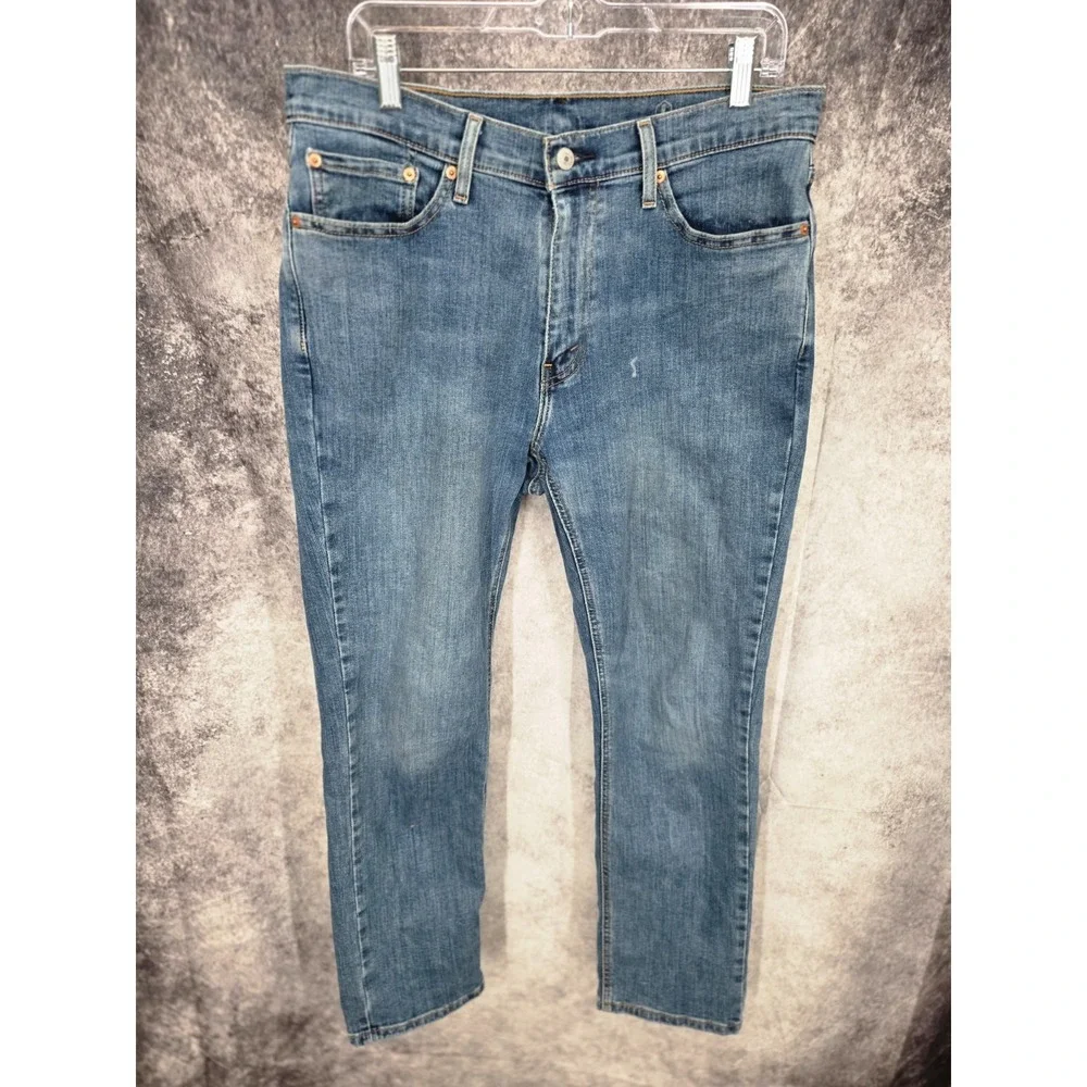 Levis‎ 541 Jeans Mens 33x30 Blue Slim Straight Medium Wash Mid Rise Cotton Blend